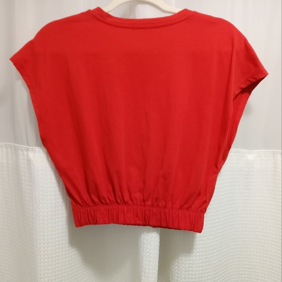 Zara cropped top. Red. Size small. EUC. - Picture 2 of 5